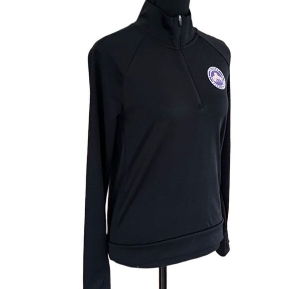Nike DriFit 1/4 zip black jacket, U Albany Great Danes size XS - Picture 5 of 8